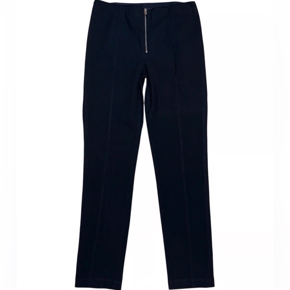 rag & bone Black Crop Pants Womens 2 XS Zip Front Slim Leg Ankle